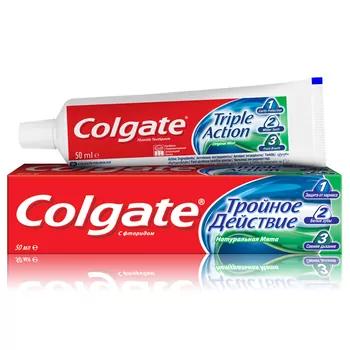 Diş pastasy Colgate "Üçugurly täsir" tebigy narpyzly 50 ml