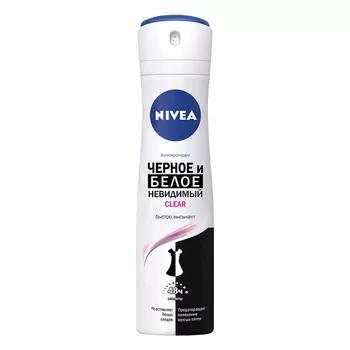 Antiperspirant Nivea "Göze görünmeýän gorag ak we gara" Clear 150 ml