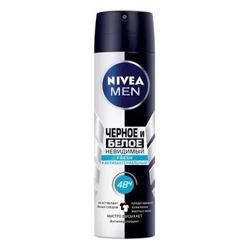 Antiperspirant Nivea Men "Göze görünmeýän gorag ak we gara" Fresh 150 ml