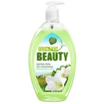 Intim gigiýenasy üçin gel ORGANIC BEAUTY Ak liliýa we zeýtun, 500 ml